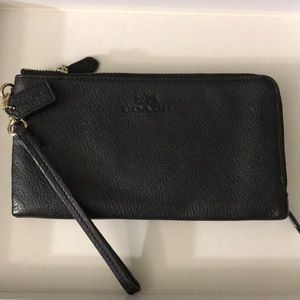 Coach Leather wristlet